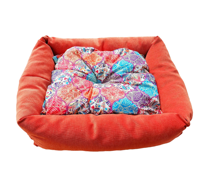 Culcus pentru caini, Confort +, portocaliu, 60x50x13 cm [5]