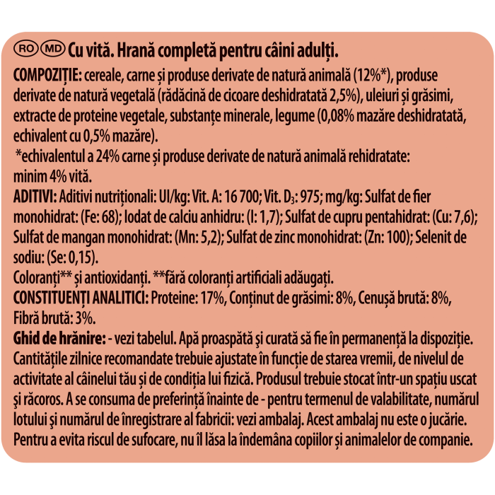 Hrana uscata pentru caini Purina Darling Adult, Vita, pui si legume, 15kg [4]