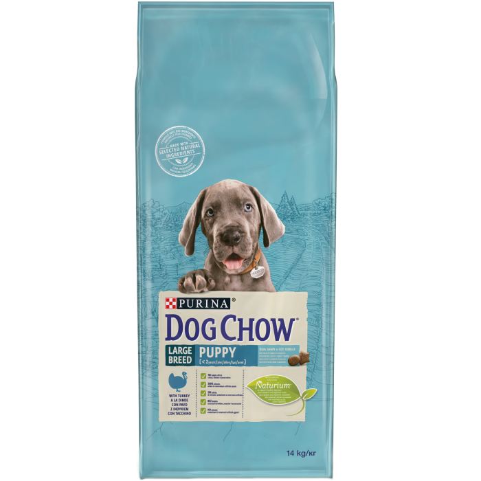 DOG CHOW PUPPY Talie Mare cu Curcan, hrana uscata pentru caini, 2.5 kg [1]