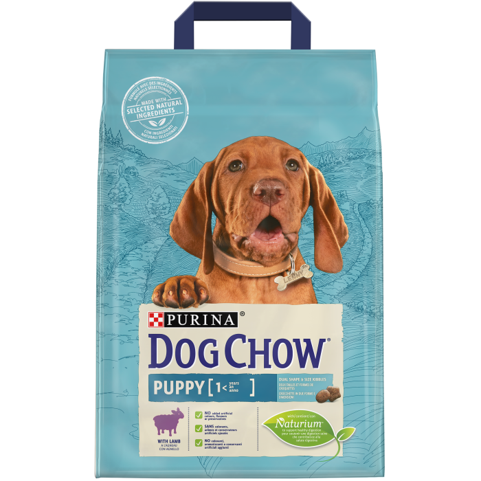 Hrana uscata pentru caini Purina Dog Chow Puppy, Junior, Miel, 2.5kg