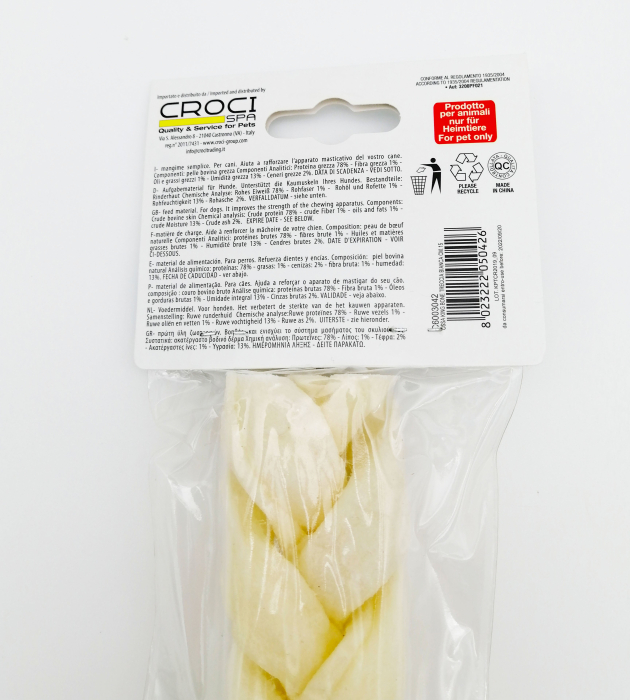 Recompensa pentru caini Croci BBQ Party, Os din piele de vita, 15 cm, 50g [2]