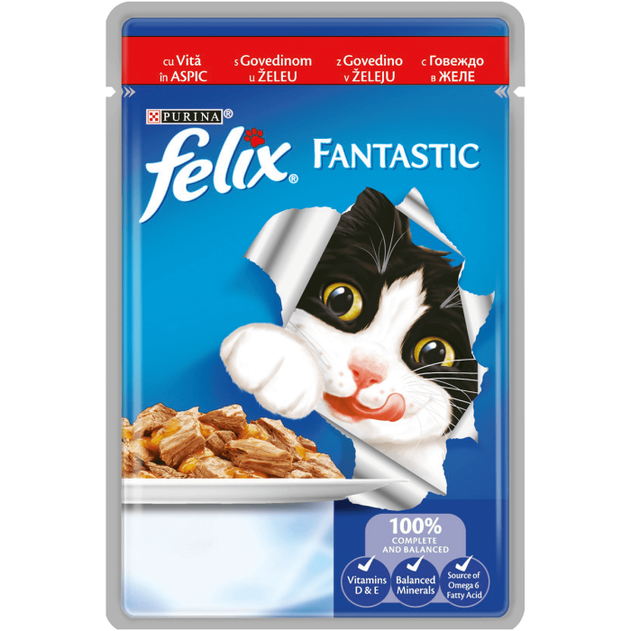 FELIX FANTASTIC Vita in Aspic, hrana umeda pentru pisici, 85 g [1]