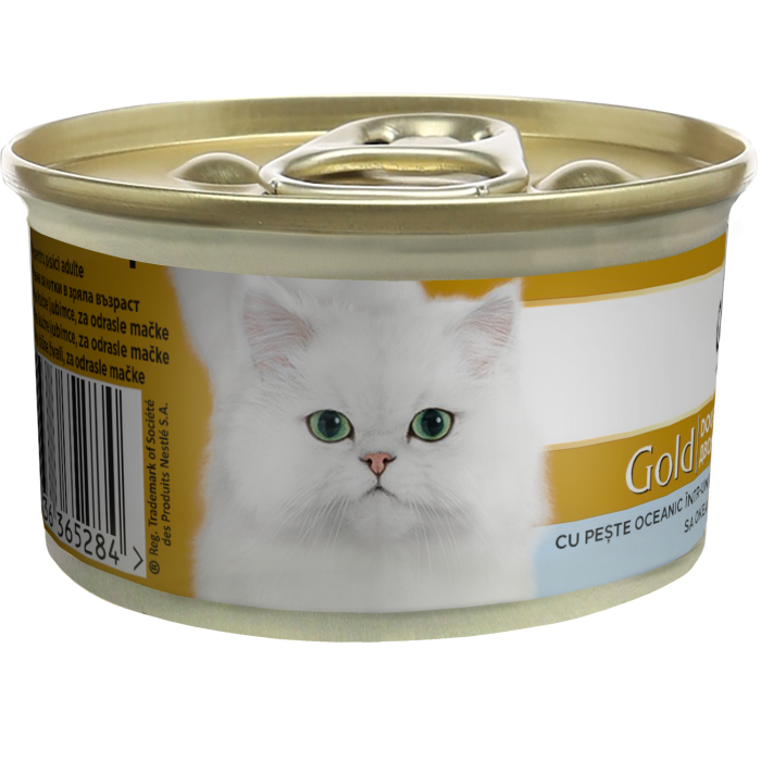 Hrana umeda pentru pisici Purina Gourmet Gold Double Pleasure, Peste oceanic si spanac in sos, 12 x 85g [3]