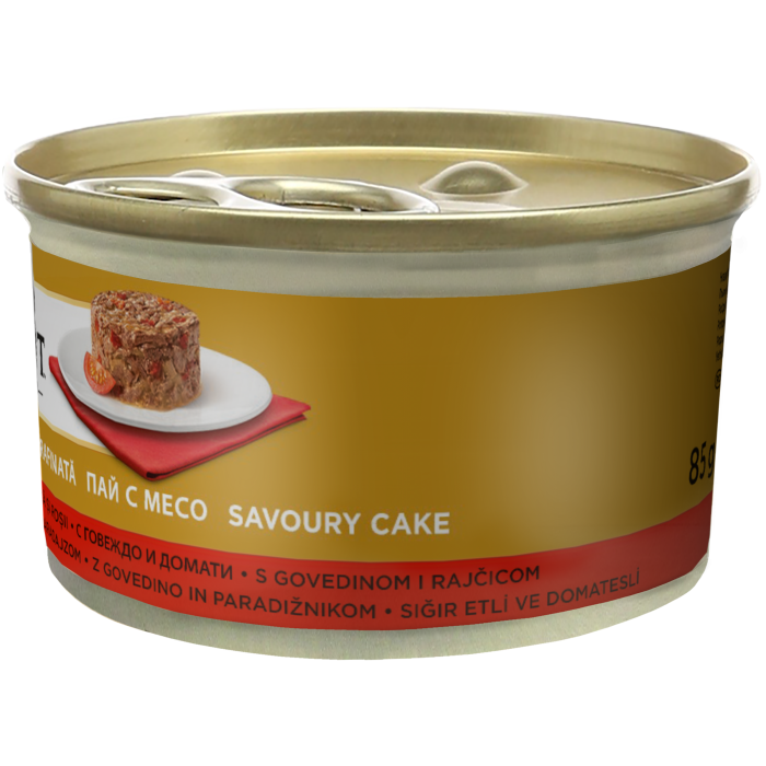 GOURMET GOLD Savoury Cake cu Vita si rosii, hrana umeda pentru pisici, 85 g [2]