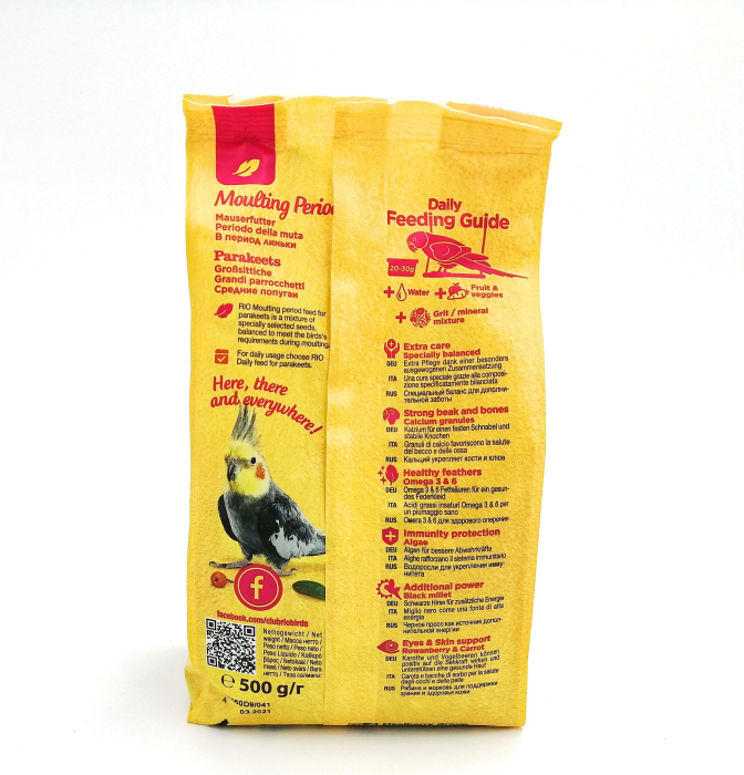 Hrana pentru perusi mari Rio, pentru penaj, 500g [3]