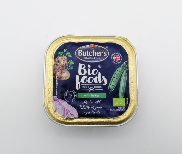 Hrana umeda pentru caini Butcher's Bio Foods, Curcan, 150g [4]