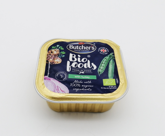 Hrana umeda pentru caini Butcher's Bio Foods, Curcan, 150g [2]
