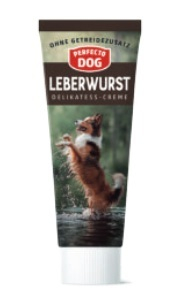 Hrana umeda pentru caini Perfecto Dog, Crema Delicatess cu ficat, 75g