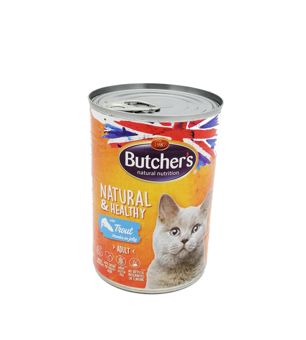 Hrana umeda pentru pisici Butcher's, Natural&Healty, cu Pastrav, 400g, cod 1134 [1]