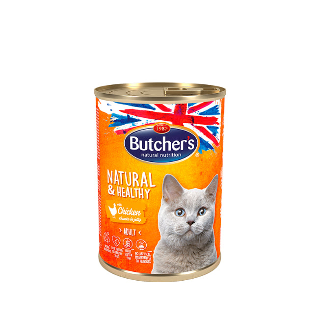 Hrana umeda pentru pisici Butcher's, Natural&Healty, cu Pui, 400g, cod 1139 [1]