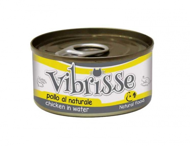 Hrana umeda pentru pisici Croci Vibrisse Natural, Pui, 6 x 70g