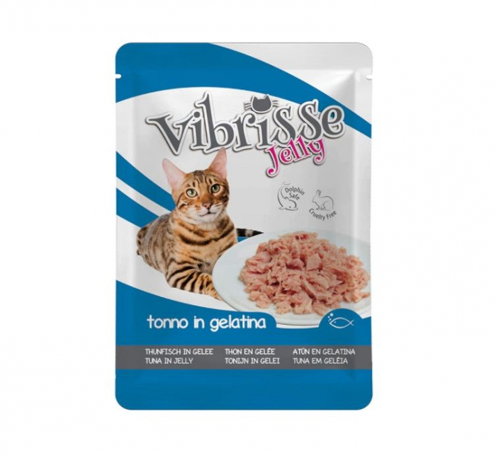 Hrana umeda pentru pisici Croci Vibrisse, Ton in aspic, 70g