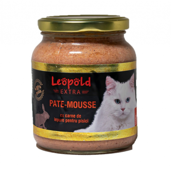 Hrana umeda pentru pisici Leopold, Iepure, 6 x 300g