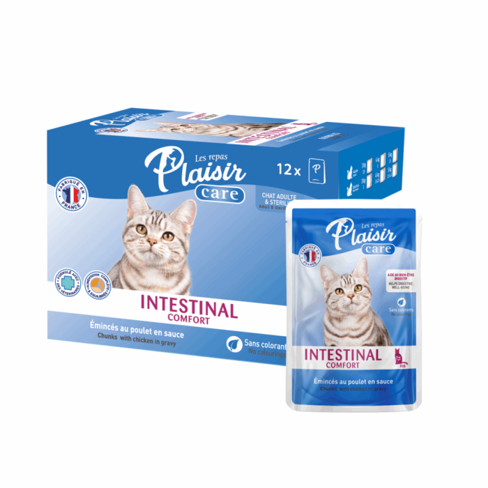 Hrana umeda pentru pisici Plaisir Intestinal Confort, Pui in sos, 12 x 85g [2]