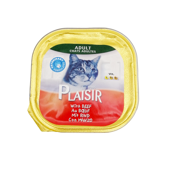 Hrana umeda pentru pisici Plaisir, Pate Vita, 32x100g