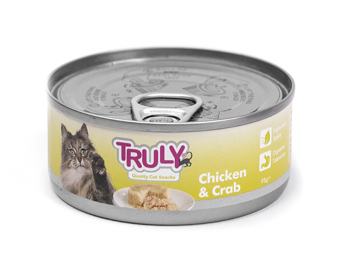 Hrana umeda pentru pisici Truly, Pui si crab, 95g [2]