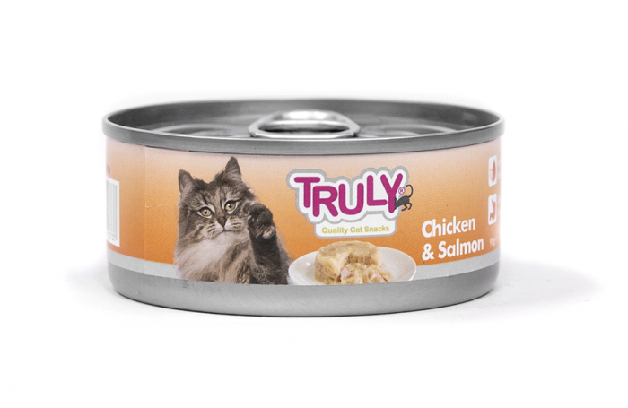Hrana umeda pentru pisici Truly, Pui si somon, 95g [3]