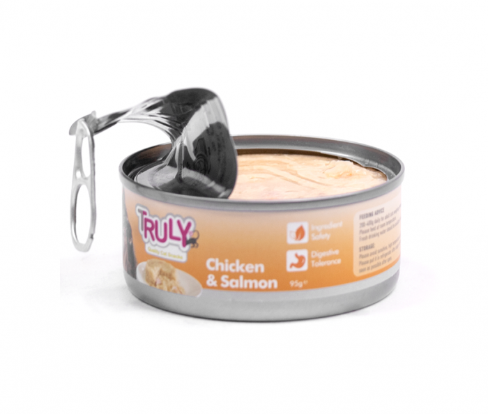 Hrana umeda pentru pisici Truly, Pui si somon, 95g [4]