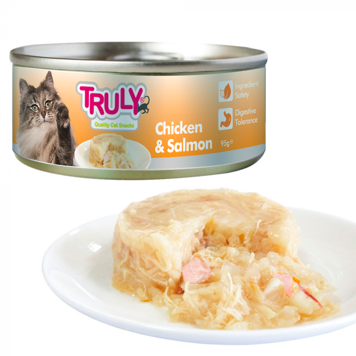 Hrana umeda pentru pisici Truly, Pui si somon, 95g [7]