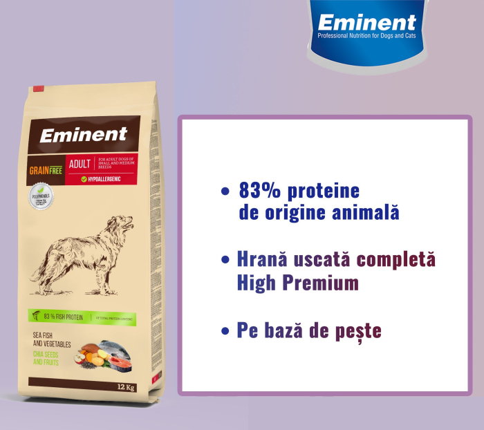 Hrana uscata pentru caini Eminent Adult, Grain Free, 12kg [4]