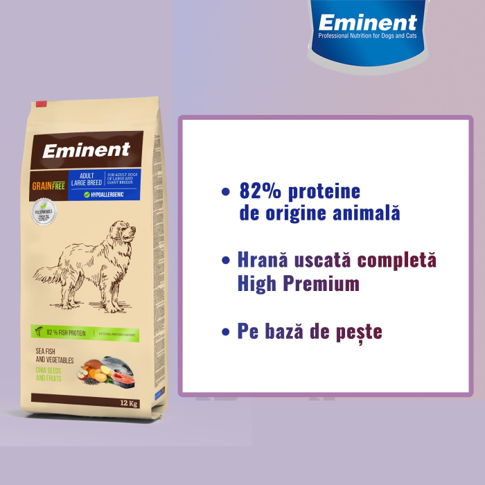 Hrana uscata pentru caini Eminent Grain Free, Adult Large Breed, 12 kg [4]