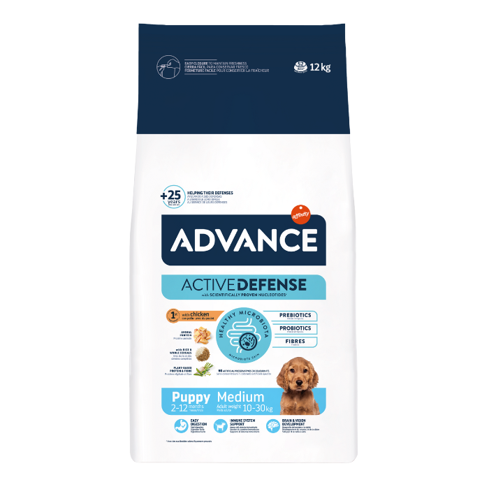 Hrana uscata pentru caini Advance Medium Puppy Protect, Pui, 12 kg [2]