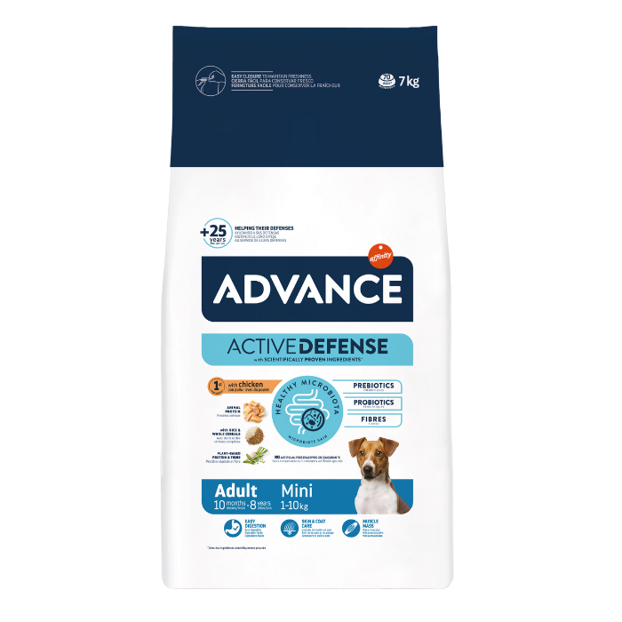 Hrana uscata pentru caini Advance Mini Adult, Pui, 7 kg [2]
