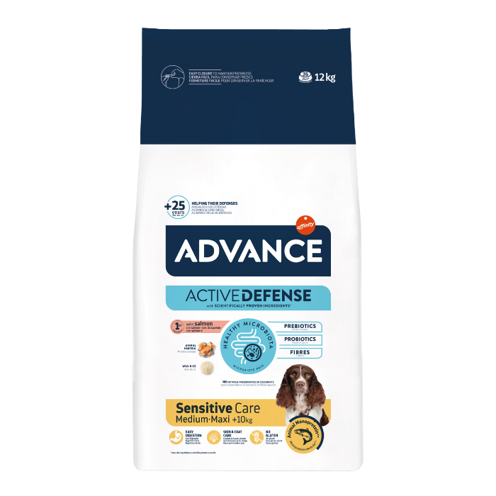 Hrana uscata pentru caini Advance Sensitive Care Medium & Maxi Adult, Somon si orez, 12 kg [2]