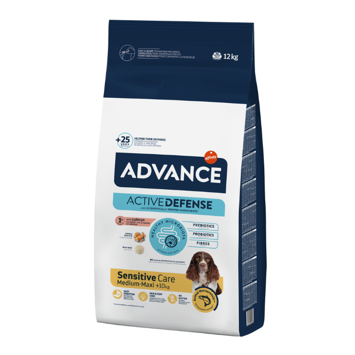 Hrana uscata pentru caini Advance Sensitive Care Medium & Maxi Adult, Somon si orez, 12 kg [1]