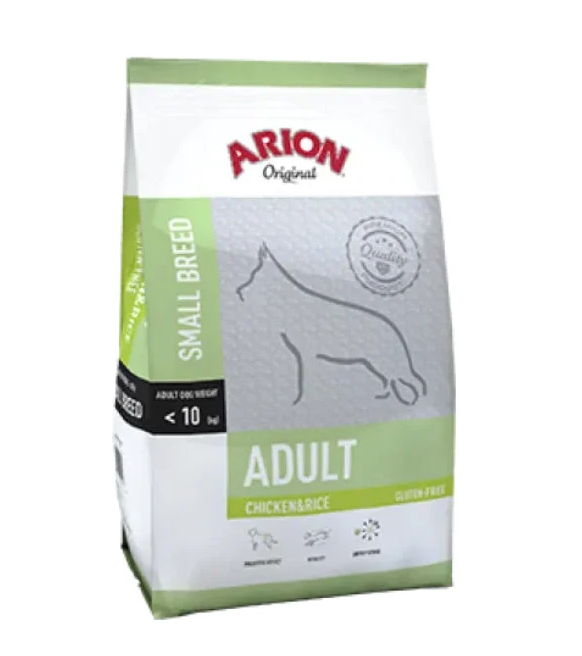 Hrana uscata pentru caini Arion Original Adult Small, Pui si orez, 7.5kg