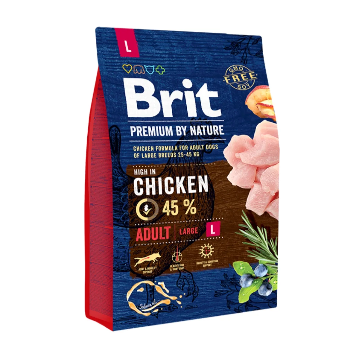 Hrana uscata pentru caini Brit Premium, Adult L, 3Kg