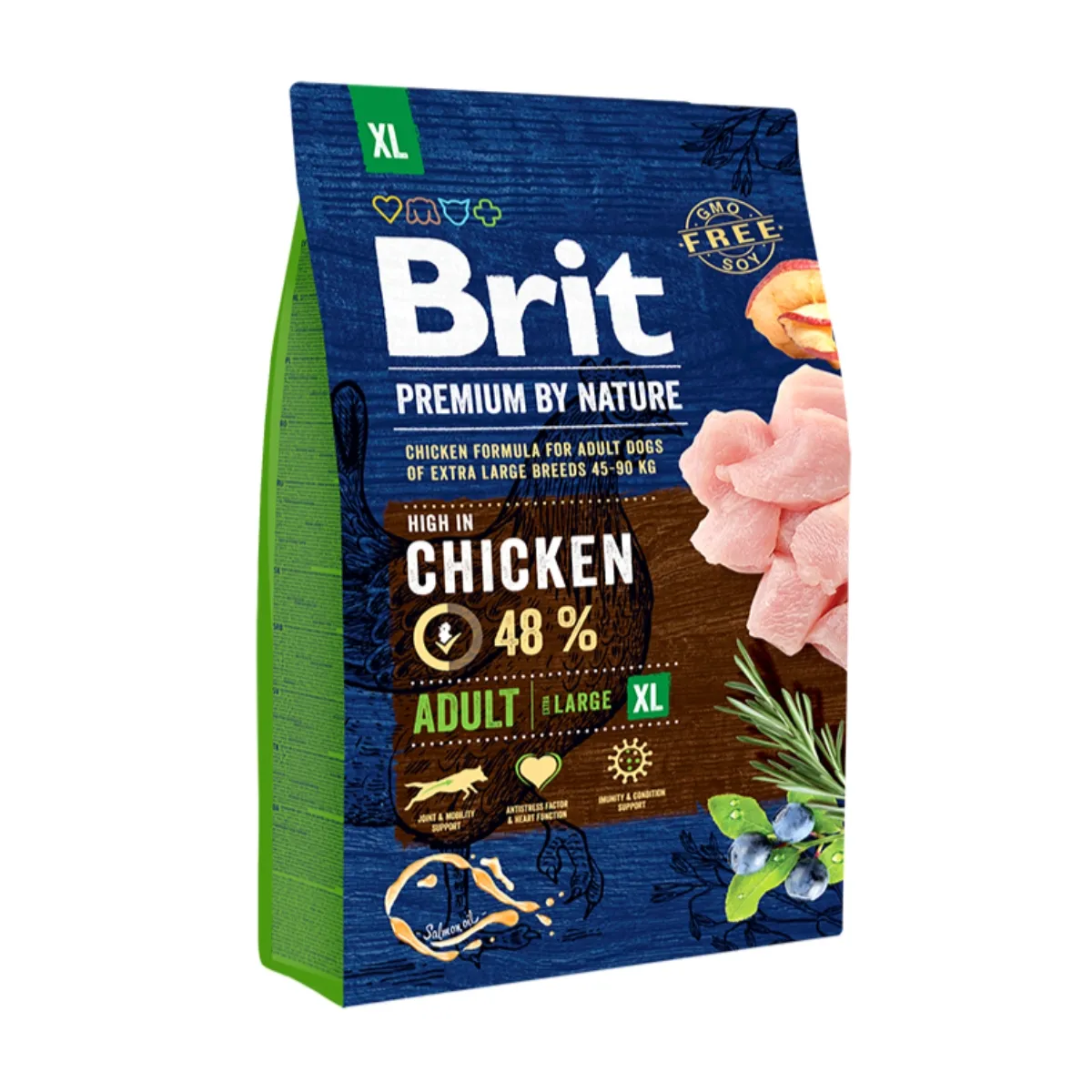 Hrana uscata pentru caini Brit Premium, Adult XL, 3Kg