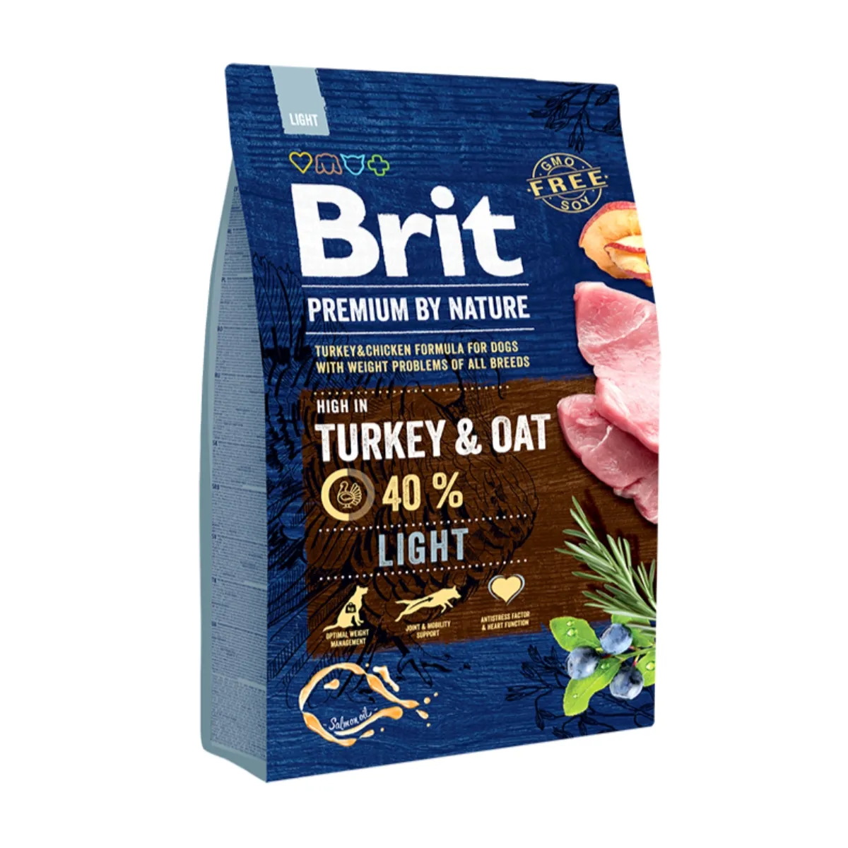 Hrana uscata pentru caini Brit Premium, Light, 3Kg