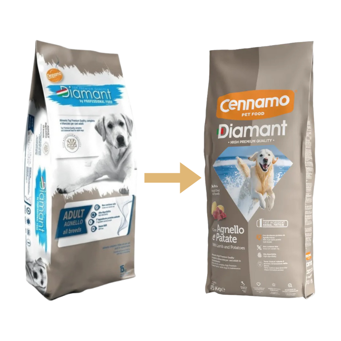 Hrana uscata pentru caini Cennamo Diamant Adult, Miel si cartof, 15kg [3]