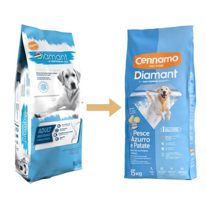 Hrana uscata pentru caini Cennamo Diamant Adult, Ton si Cartofi, 15kg [3]