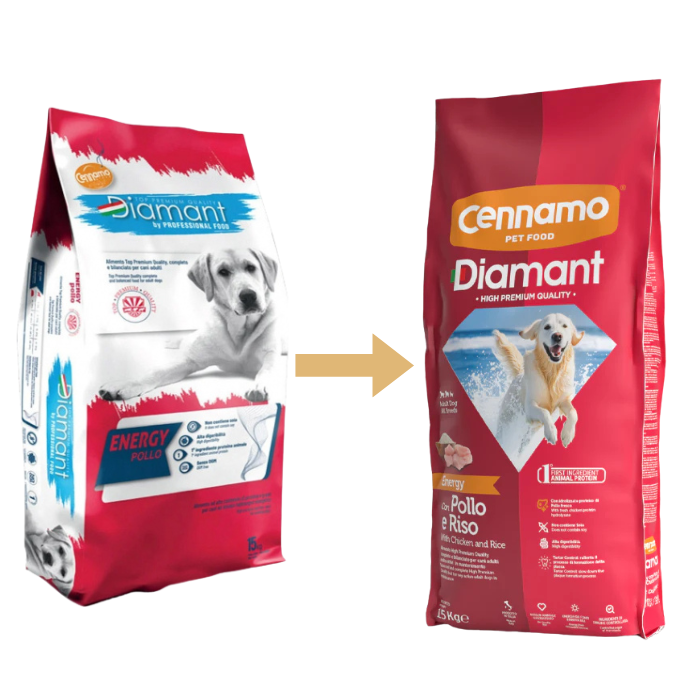 Hrana uscata pentru caini Cennamo Diamant Energy, Adult, Pui si orez, 15kg [2]