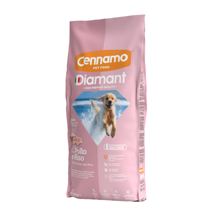 Hrana uscata pentru caini Cennamo Diamant Puppy &  Junior, 15kg [1]