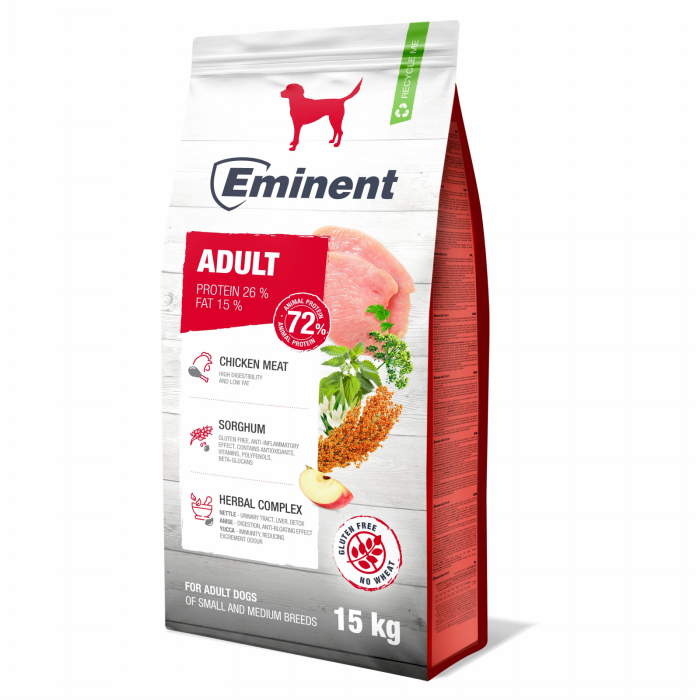 Hrana uscata pentru caini Eminent, Adult, 15kg