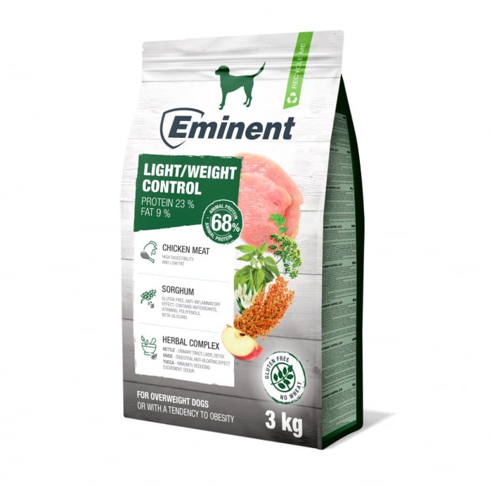 Hrana uscata pentru caini Eminent, Light weight control, 3kg