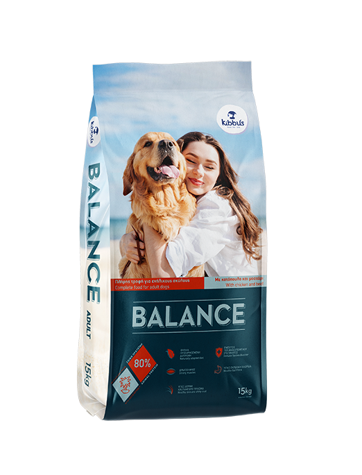 Hrana uscata pentru caini Kibbus Balance, Adult, Pui, 15kg