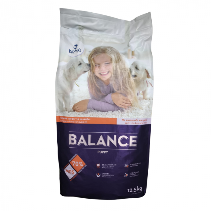 Hrana uscata pentru caini Kibbus Balance Puppy, 12.5kg