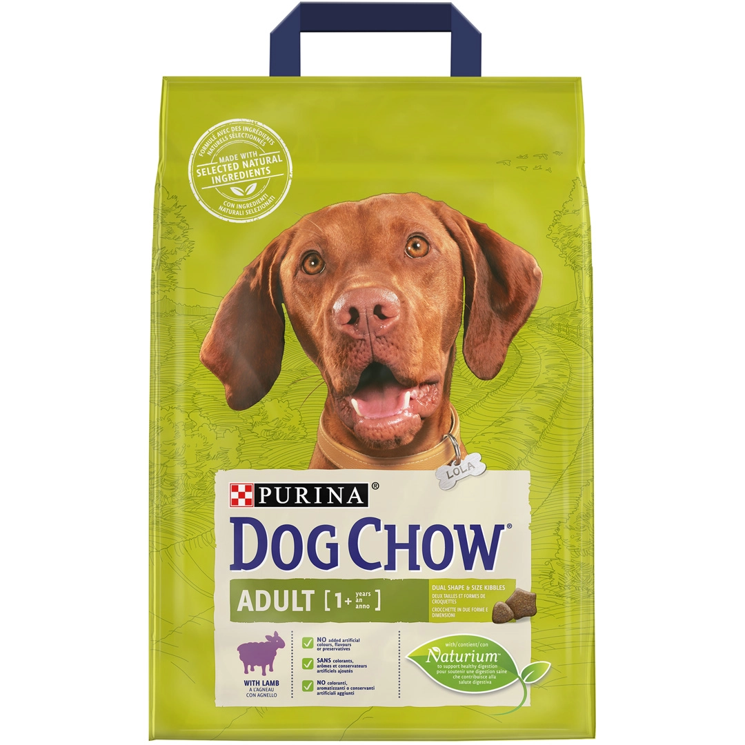 Hrana uscata pentru caini Purina Dog Chow, Adult, Miel, 2.5kg