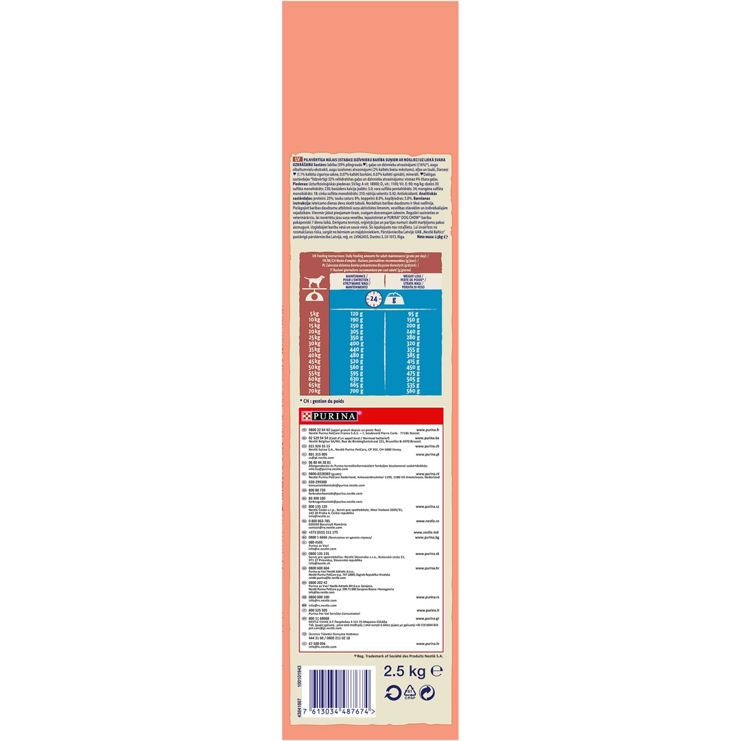 Hrana uscata pentru caini Purina Dog Chow Light, Adult, Curcan, 2.5kg [5]