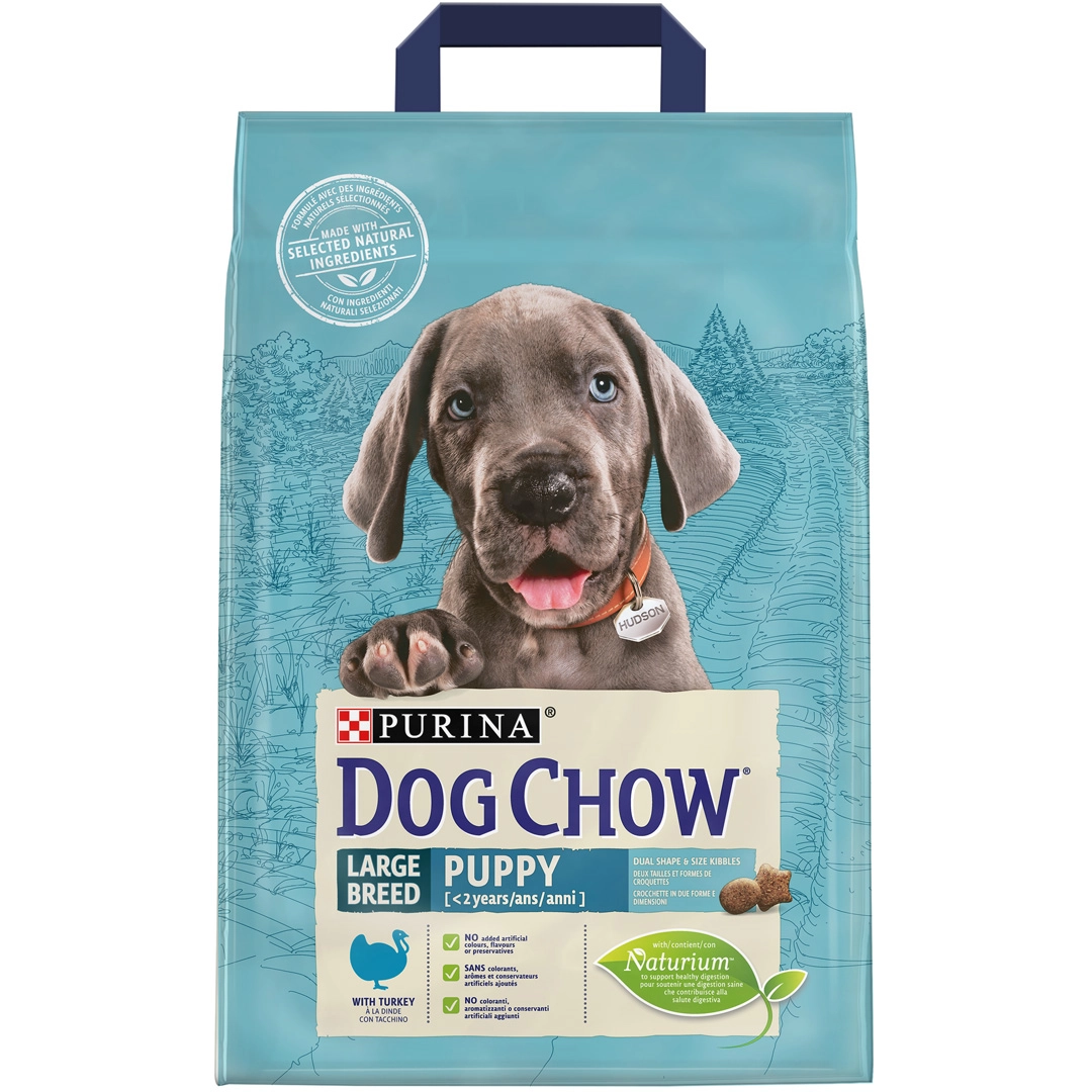 Hrana uscata pentru caini Purina Dog Chow Puppy, Junior, Curcan, 2.5kg