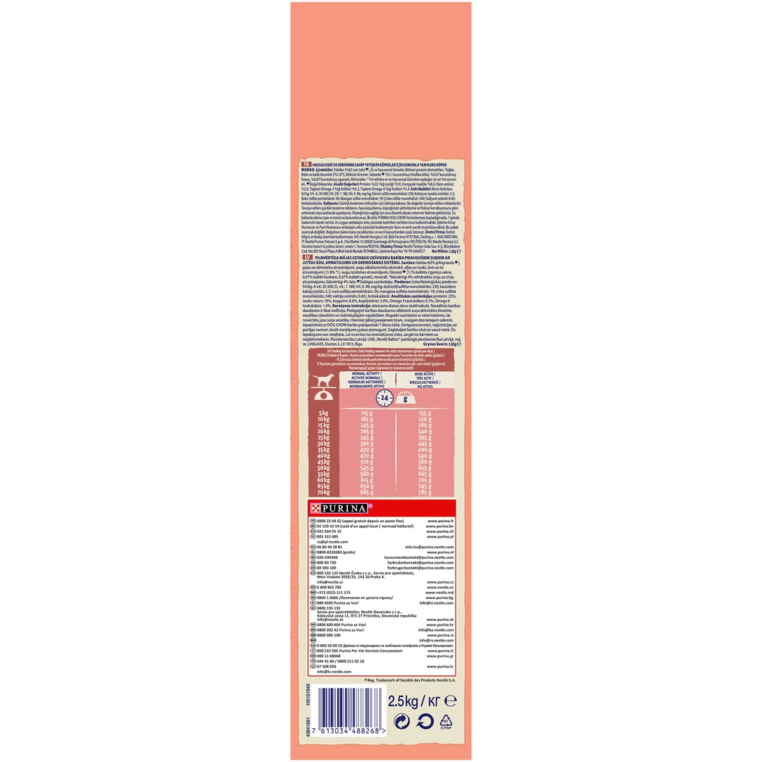Hrana uscata pentru caini Purina Dog Chow Sensitive, Adult, Somon, 2.5kg [5]