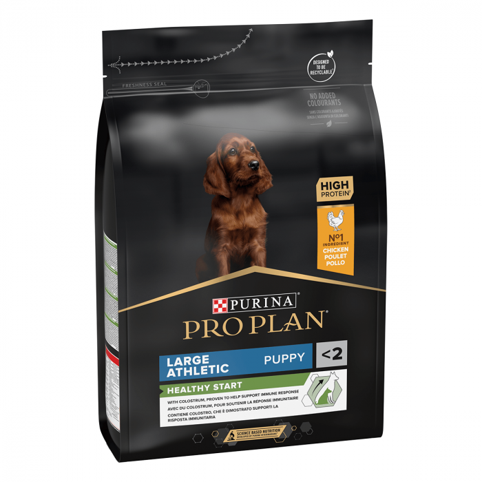 Hrana uscata pentru caini Purina Pro Plan Large Athletic Puppy, Pui, 3kg