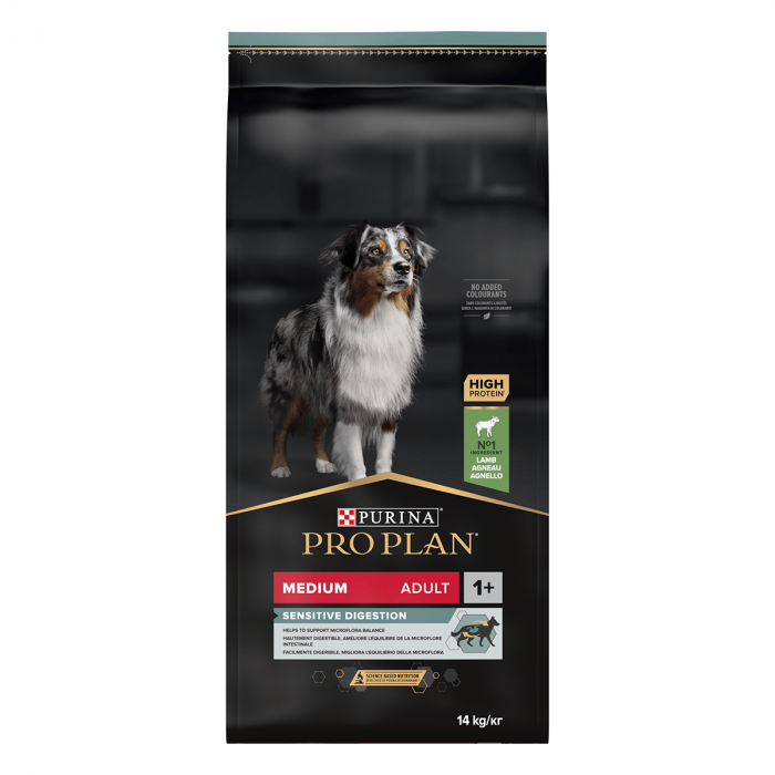 Hrana uscata pentru caini Purina Pro Plan Medium Adult, Miel, Digestie sensibila, 14kg [2]