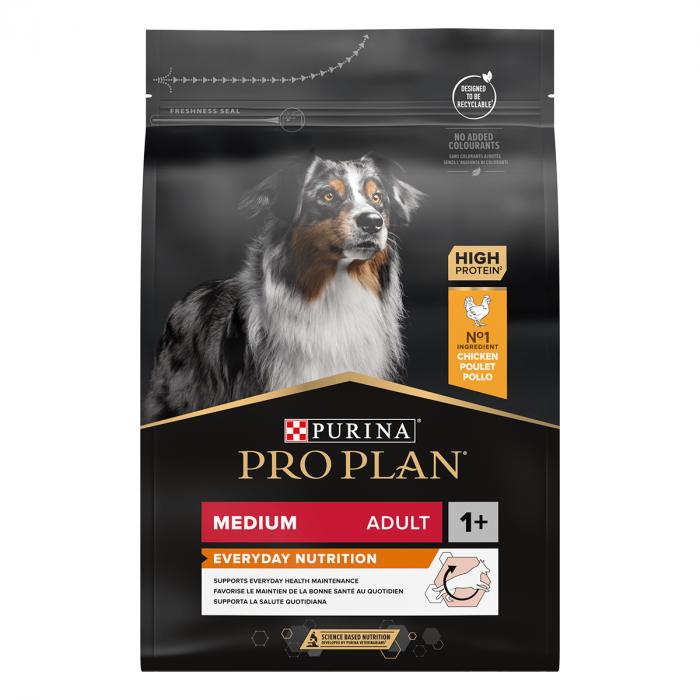 Hrana uscata pentru caini Purina Pro Plan Medium Adult, Pui, 3kg [2]