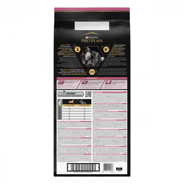 Hrana uscata pentru caini Purina Pro Plan Medium Adult, Somon, Piele sensibila, 14kg [3]