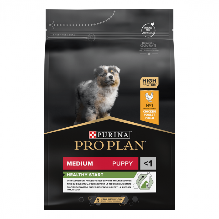 Hrana uscata pentru caini Purina Pro Plan Medium Puppy, Junior, Pui, 3kg [2]